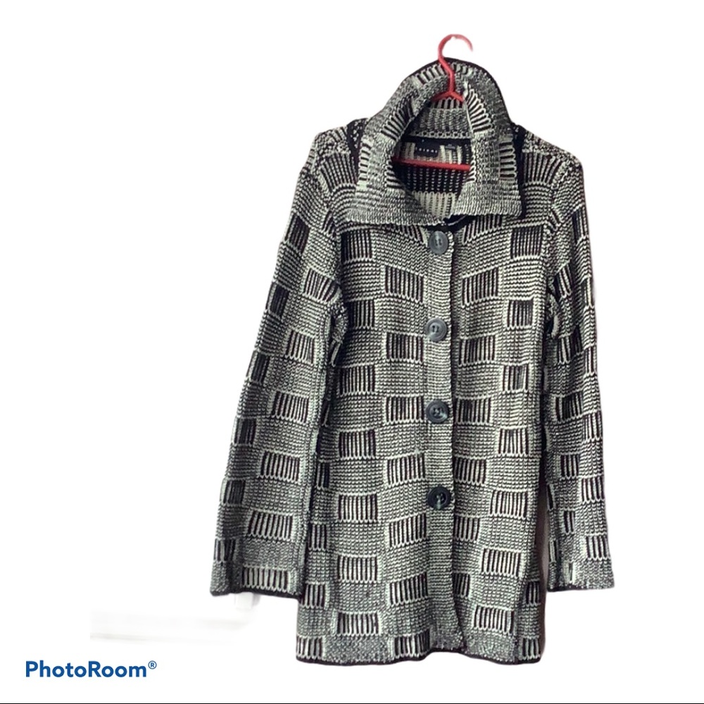 Tribal sweater coat